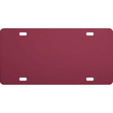 Purple Acrylic Mirror License Plate 